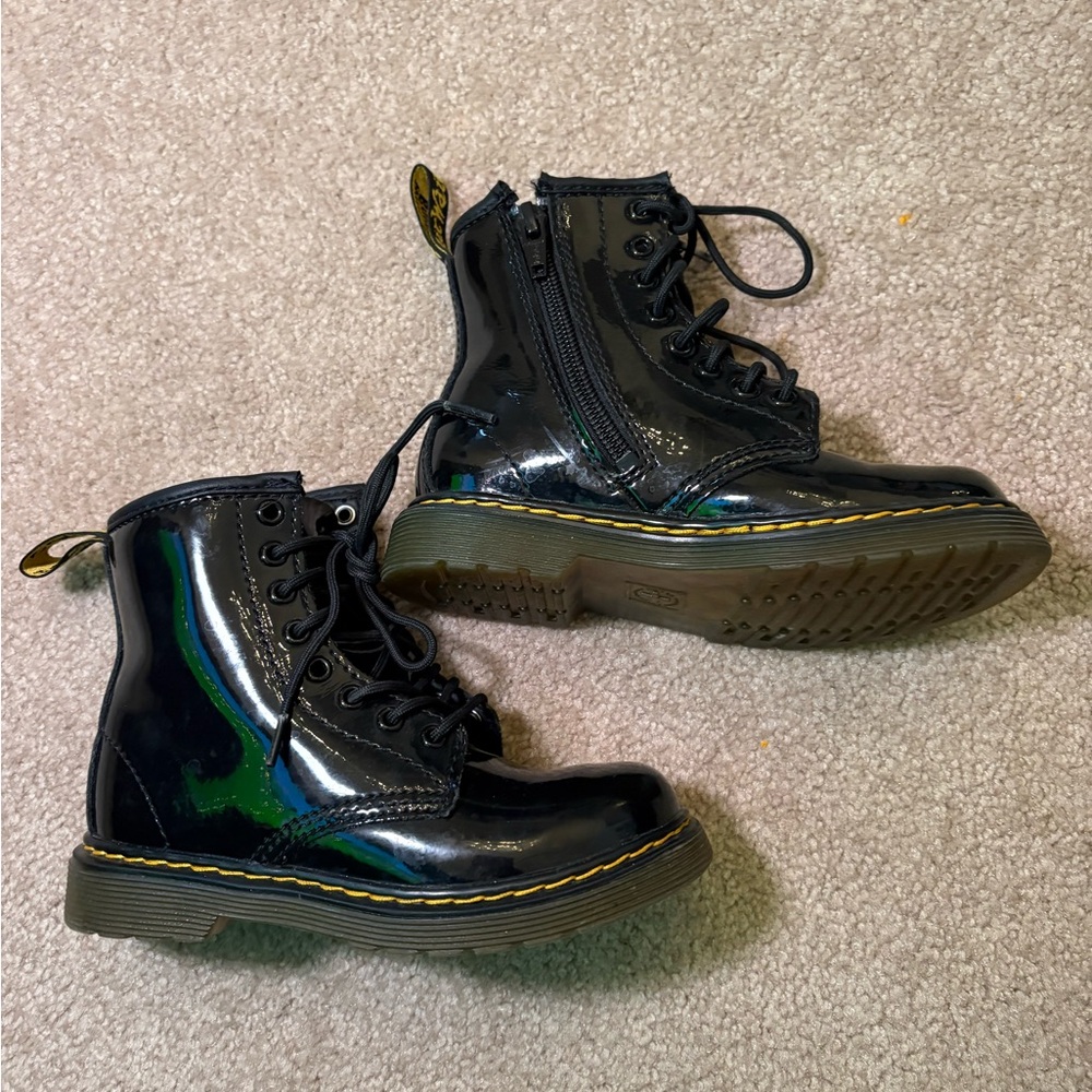 Dr. Martens Shiny Black Lace-Up Boots